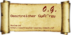 Oesztreicher György névjegykártya